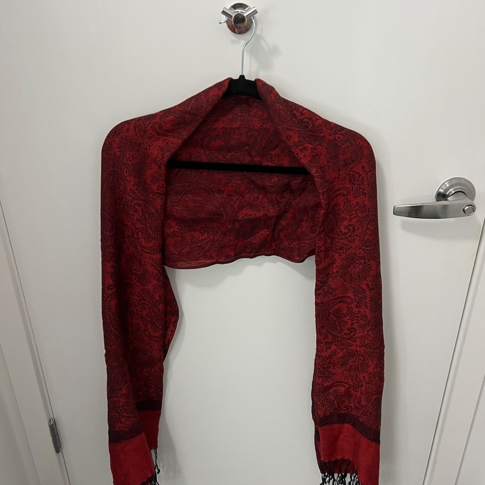Red & Black Scarf - Picture 5 of 5